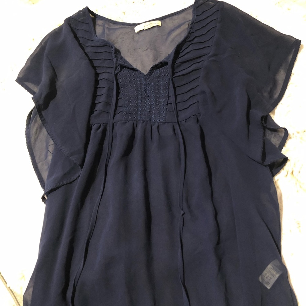 Forever 21 Flowy Blue Top